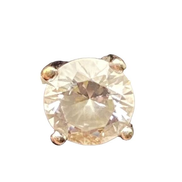 Two karat round CZ simulated diamond ring  size 6 - Picture 6 of 7